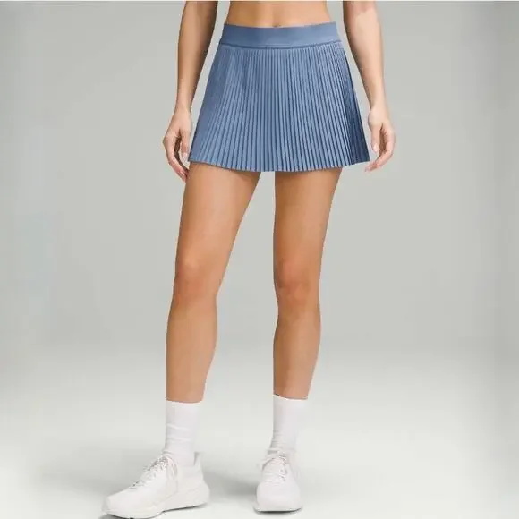 Lululemon Varsity High Rise Pleated Tennis Skirt Oasis Blue Size 8 - Picture 2 of 15